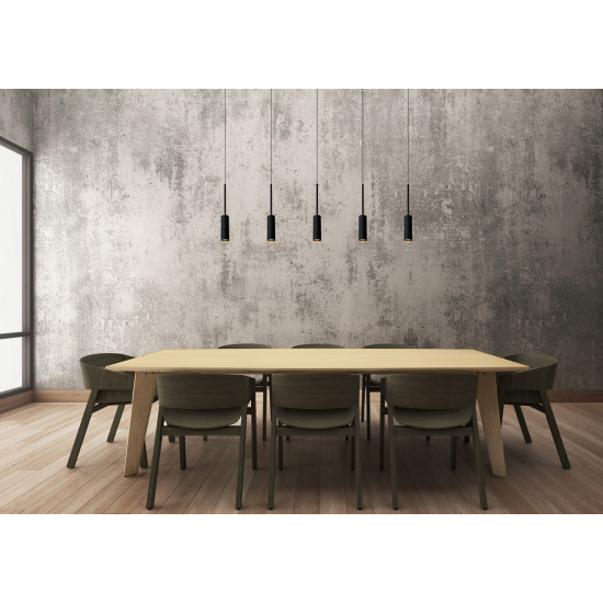Lucide Tubule fekete LED függesztett lámpa (LUC-24401/35/30) LED 5 izzós IP20
