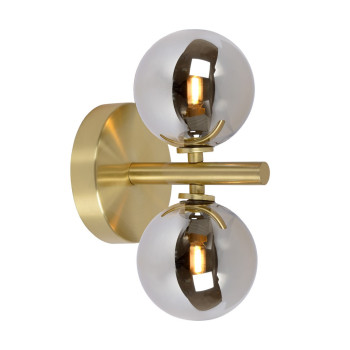 Lucide Tycho arany-szürke fali lámpa (LUC-45274/02/02) G9 2 izzós IP20