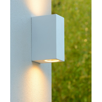 Lucide Zora fehér kültéri fali lámpa (LUC-22860/10/31) GU10 2 izzós IP44