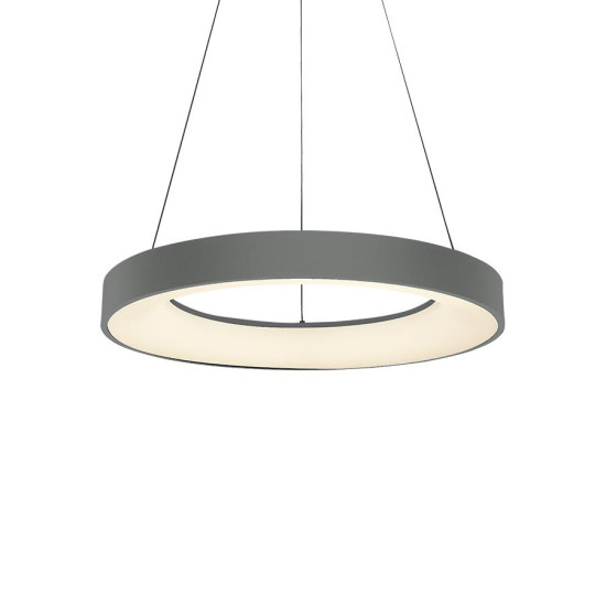 Luxera Gentis szürke LED függesztett lámpa (LUX-18404) LED 1 izzós IP20