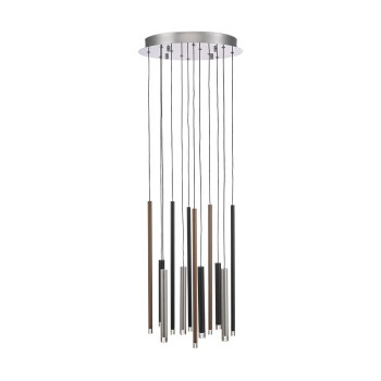 Luxera La króm-barna LED függesztett lámpa (LUX-64404) LED 1 izzós IP20