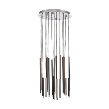 Luxera La króm-barna LED függesztett lámpa (LUX-64405) LED 1 izzós IP20