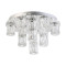 Luxera Polar króm-átlátszó kristály LED mennyezeti lámpa (LUX-62405) LED 1 izzós IP20