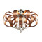 Luxera Ribbon Crystal króm-réz kristály mennyezeti lámpa (LUX-64374) G9 6 izzós IP20