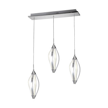 Luxera Sakura króm LED függesztett lámpa (LUX-61306) LED 3 izzós IP20