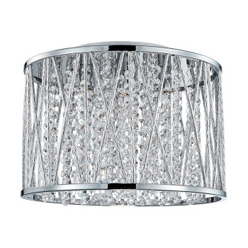 Luxera Stixx króm-átlátszó kristály mennyezeti lámpa (LUX-46062) G9 4 izzós IP20