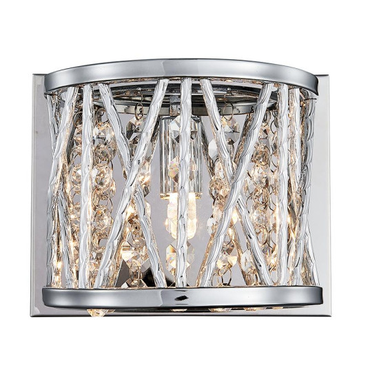 Luxera Stixx króm-átlátszó kristály falikar (LUX-46063) G9 1 izzós IP20