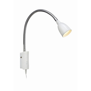 Markslöjd TULIP króm-fehér asztali lámpa (MS-105939) LED 1 izzós IP20
