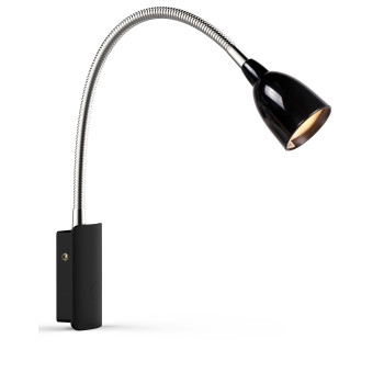 Markslöjd TULIP króm-fekete asztali lámpa (MS-105940) LED 1 izzós IP20