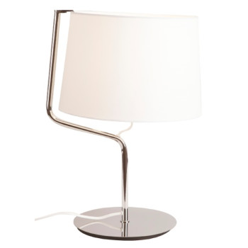 Maxlight Chicago fehér-króm asztali lámpa (MAX-T0030) E27 1 izzós IP20