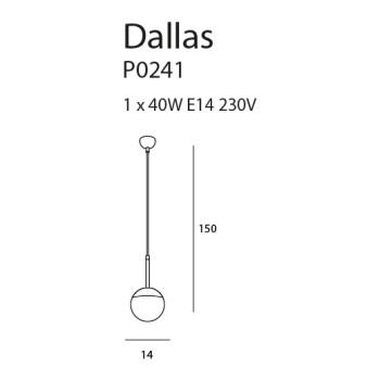 Maxlight Dallas fehér-arany függesztett lámpa (MAX-P0241) E14 1 izzós IP20