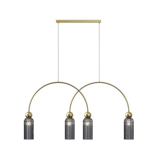 Maytoni Antic arany-barna függesztett lámpa (MAY-MOD302PL-04GR) E14 4 izzós IP20