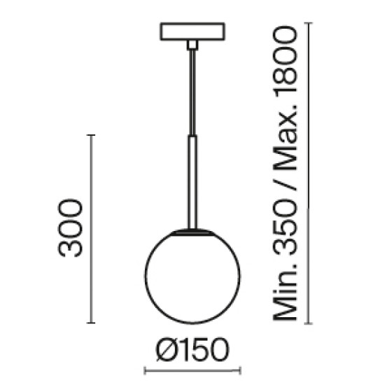Maytoni Basic form fekete-fehér függesztett lámpa (MAY-MOD321PL-01B) E14 1 izzós IP20