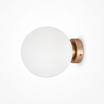 Maytoni Basic form arany-fehér fali lámpa (MAY-MOD321WL-01G3) E14 1 izzós IP20