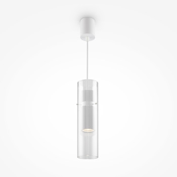 Maytoni Dynamics fehér-átlátszó függesztett lámpa (MAY-MOD326PL-01W) LED 1 izzós IP20