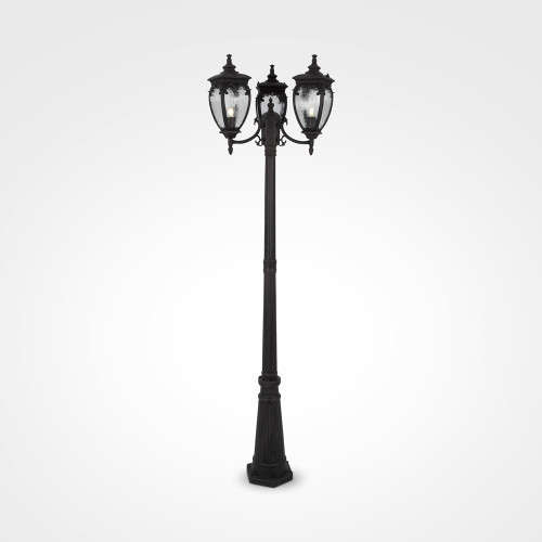 Maytoni Fleur bronz-átlátszó kültéri állólámpa (MAY-O414FL-03BZ) E27 1 izzós IP44