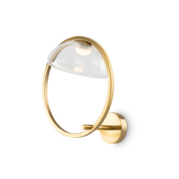 Maytoni Lunare sárgaréz-átlátszó LED fali lámpa (MAY-MOD327WL-L5BS3K) LED 1 izzós IP20