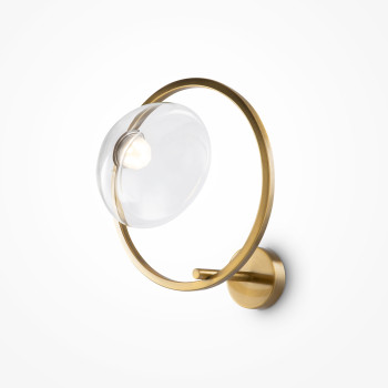 Maytoni Lunare sárgaréz-átlátszó LED fali lámpa (MAY-MOD327WL-L5BS3K1) LED 1 izzós IP20