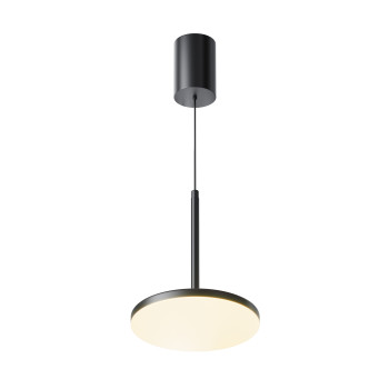 Maytoni Plato fekete LED függesztett lámpa (MAY-P076PL-L12W3K-B) LED 1 izzós IP20