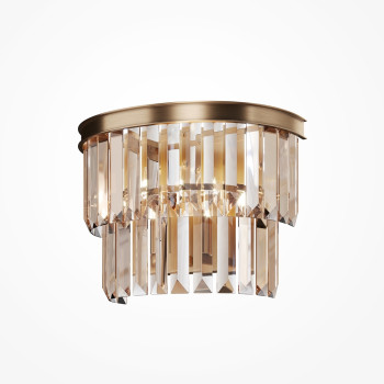 Maytoni Revero arany-átlátszó kristály fali lámpa (MAY-MOD085WL-01G) E14 1 izzós IP20
