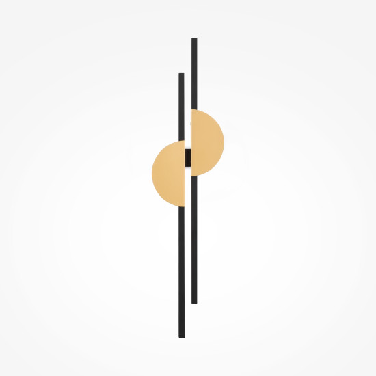 Maytoni Skyline fekete-sárgaréz LED fali lámpa (MAY-MOD179WL-L22W4K) LED 1 izzós IP20