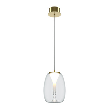 Maytoni Splash arany-átlátszó LED függesztett lámpa (MAY-MOD282PL-L8G3K1) LED 1 izzós IP20