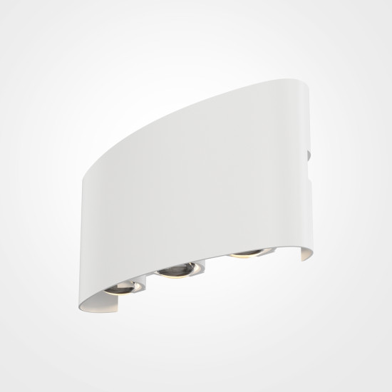 Maytoni Strato fehér kültéri LED fali lámpa (MAY-O417WL-L6W3K) LED 3 izzós IP54