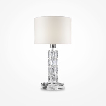 Maytoni Talento króm-fehér kristály asztali lámpa (MAY-DIA008TL-01CH) E27 1 IP20