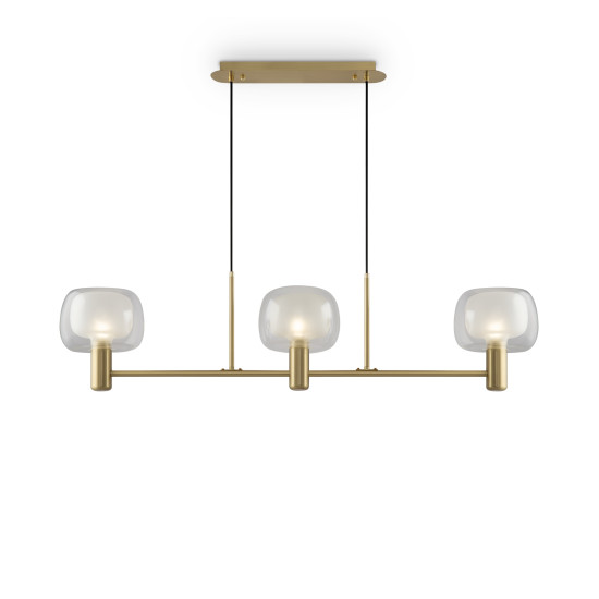 Maytoni Vision arany-fehér függesztett lámpa (MAY-MOD411PL-03G) E14 3 izzós IP20