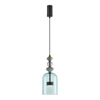 Milagro Arte fekete-színes LED függesztett lámpa (MIL-ML0358) LED 1 izzós IP20