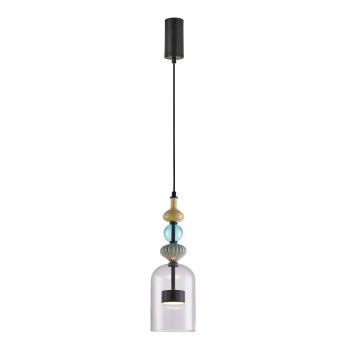Milagro Arte fekete-színes LED függesztett lámpa (MIL-ML0360) LED 1 izzós IP20