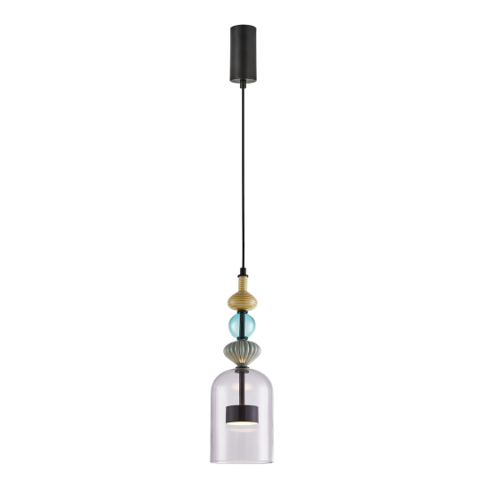 Milagro Arte fekete-színes LED függesztett lámpa (MIL-ML0360) LED 1 izzós IP20