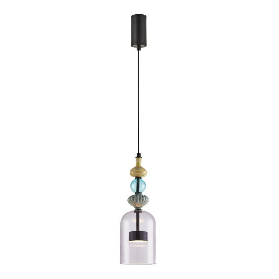 Milagro Arte fekete-színes LED függesztett lámpa (MIL-ML0360) LED 1 izzós IP20