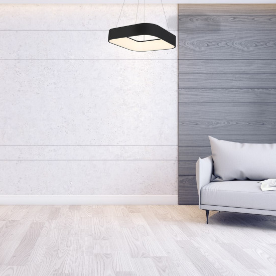 Milagro Astro fekete LED függesztett lámpa (MIL-ML570) LED 1 izzós IP20