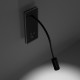Milagro Base fekete LED fali lámpa  (MIL-ML63500) LED 1 izzós IP20