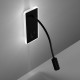 Milagro Base fekete LED fali lámpa  (MIL-ML63500) LED 1 izzós IP20