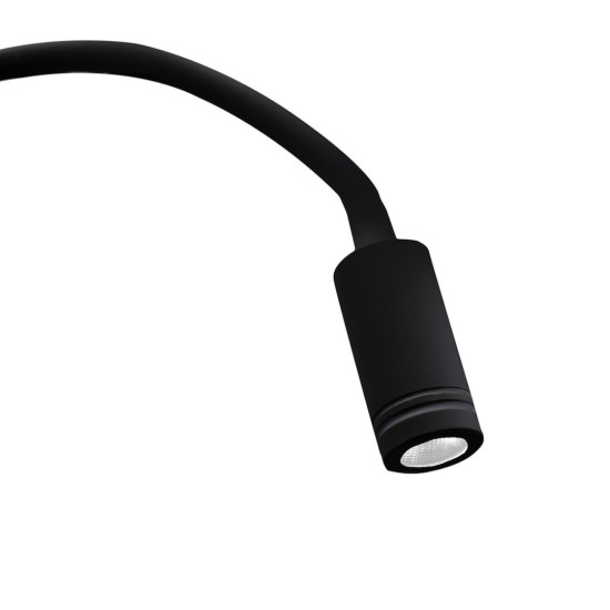 Milagro Base fekete LED fali lámpa  (MIL-ML63500) LED 1 izzós IP20