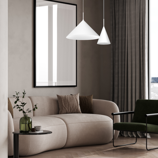 Milagro Capital fehér függesztett lámpa (MIL-MLP0953) GX53 1 izzós IP20