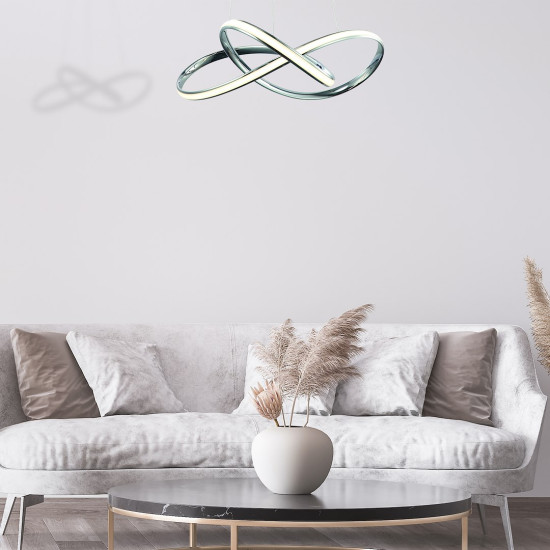Milagro Cappio króm LED függesztett lámpa (MIL-ML3806) LED 1 izzós IP20