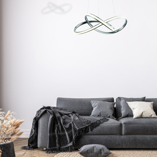 Milagro Cappio króm LED függesztett lámpa (MIL-ML3806) LED 1 izzós IP20