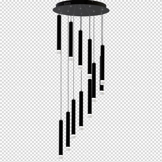 Milagro Carbon fekete LED függesztett lámpa (MIL-ML6161) LED 1 izzós IP20