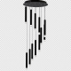 Milagro Carbon fekete LED függesztett lámpa (MIL-ML6161) LED 1 izzós IP20