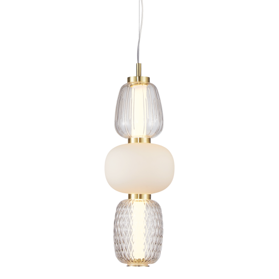 Milagro Caro arany-fehér LED függesztett lámpa (MIL-ML0363) LED 1 izzós IP20