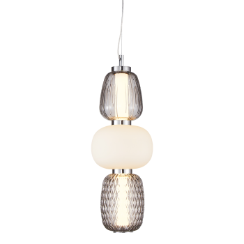 Milagro Caro króm-fehér LED függesztett lámpa (MIL-ML0364) LED 1 izzós IP20