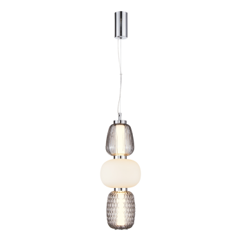Milagro Caro króm-fehér LED függesztett lámpa (MIL-ML0364) LED 1 izzós IP20