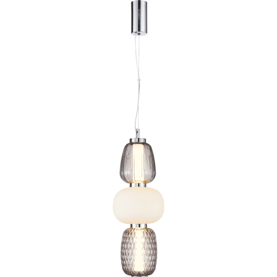 Milagro Caro króm-fehér LED függesztett lámpa (MIL-ML0364) LED 1 izzós IP20