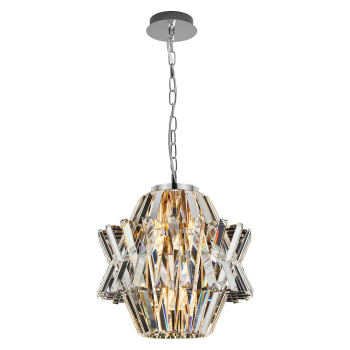 Milagro Crown króm kristály függesztett lámpa (MIL-ML0400) E14 4 izzós IP20
