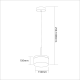 Milagro Elegance arany LED függesztett lámpa (MIL-ML0995) LED 1 izzós IP20