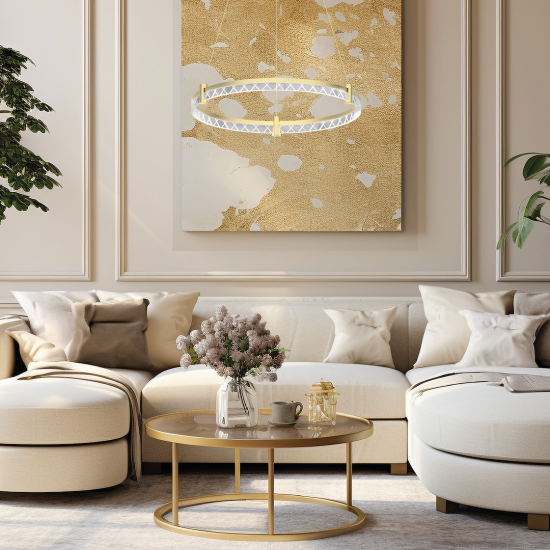 Milagro Elegance arany LED függesztett lámpa (MIL-ML0996) LED 1 izzós IP20