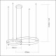 Milagro Elegance arany LED függesztett lámpa (MIL-ML0997) LED 1 izzós IP20